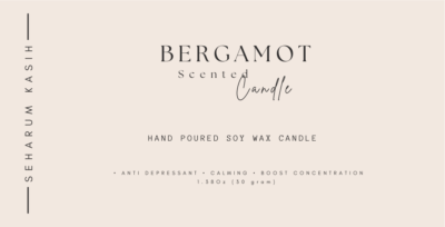 Scented Candle (Bergamot)
