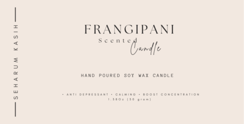 Scented Candle (Frangipani)